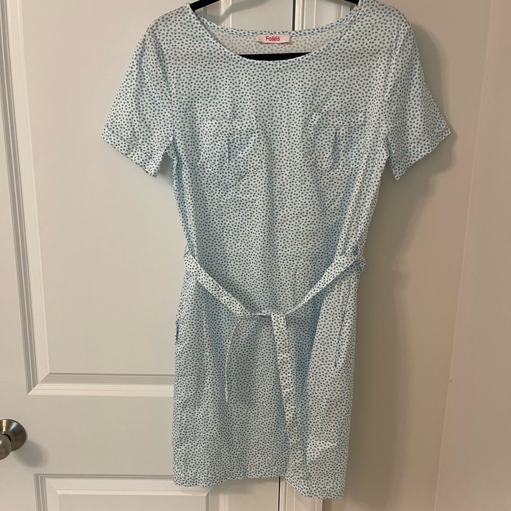 POL Dot Blue Dress